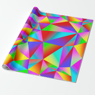 Papel De Regalo Fondo colorido de muchos triángulos multicolores