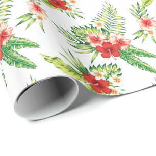 Papel De Regalo Fondo colorido del patrón de hibiscus