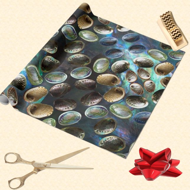 Papel De Regalo Fondo de Abalone Shell 3D Scatter Paua (Subido por el creador)