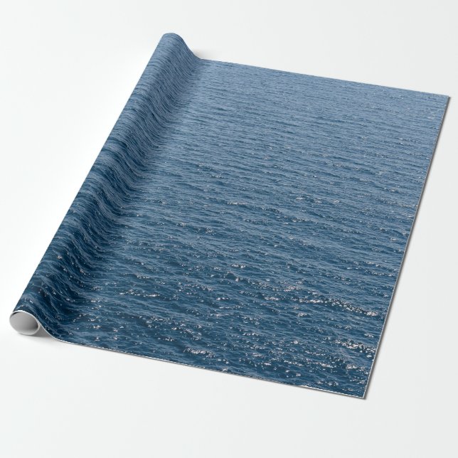 Papel De Regalo Fondo de aguas oceánicas (Desenrollado)