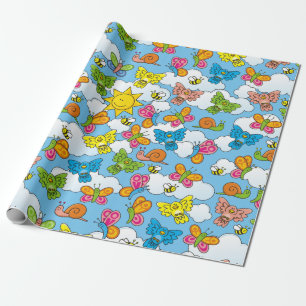 Papel De Regalo Fondo de animales para bebés