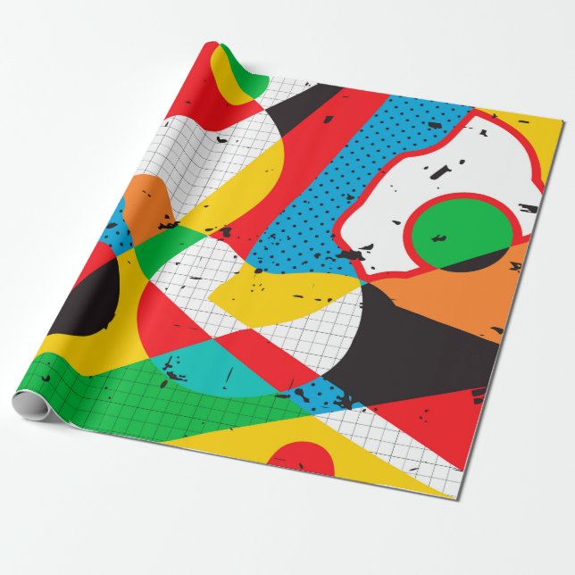 Papel De Regalo fondo de arte pop (Desenrollado)