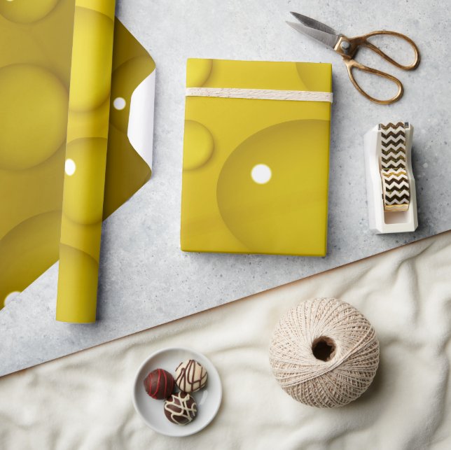 Papel De Regalo Fondo de caída de agua amarilla (Artesanía)