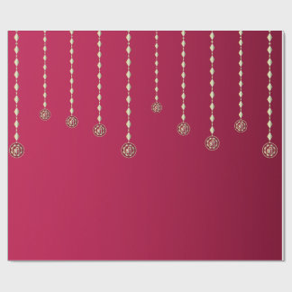 Papel De Regalo Fondo de Diwali con Diya Colgante de Lujo