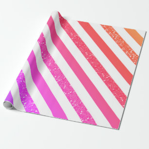 Papel De Regalo Fondo de fiesta con rayas de brillo ombre