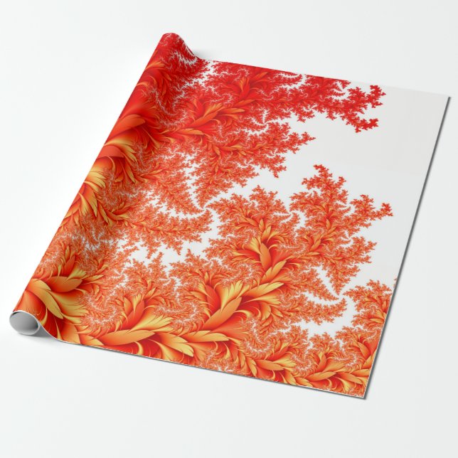 Papel De Regalo Fondo de flores (Desenrollado)