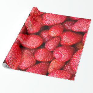 Papel De Regalo Fondo de fresas