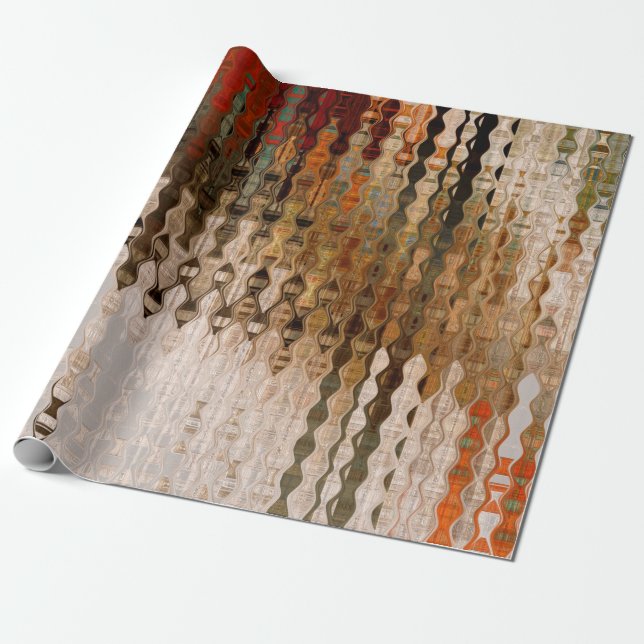 Papel De Regalo fondo de intersección geométrica abstracta (Desenrollado)