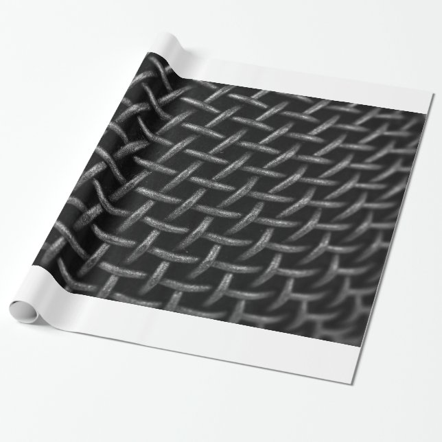 Papel De Regalo Fondo de la cuadrícula del micrófono (Desenrollado)
