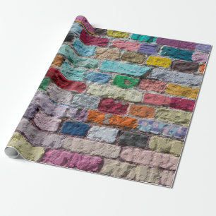 Papel De Regalo Fondo de la textura de la pared de ladrillo de col