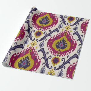 Papel De Regalo Fondo de patrón ininterrumpido Ikat Patrón tradici