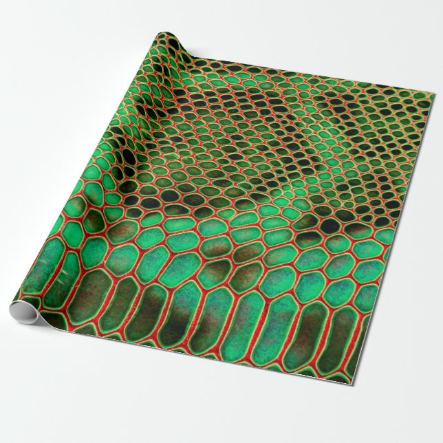 Papel De Regalo Fondo de piel de serpiente (Desenrollado)
