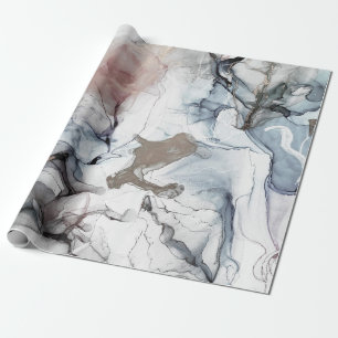 Papel De Regalo Fondo del alcohol. Manchas grises y negras. Ice Ba