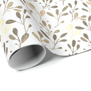 Papel De Regalo Fondo del patrón de hoja de deshielo de tazas y do