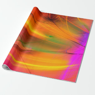 Papel De Regalo fondo fractal abstracto amarillo 3d renderizado3d,