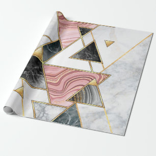 Papel De Regalo Fondo geométrico abstracto. Mosaico de mármol mode
