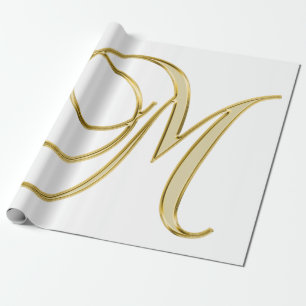 Papel De Regalo Fondo inicial de la letra alfabética