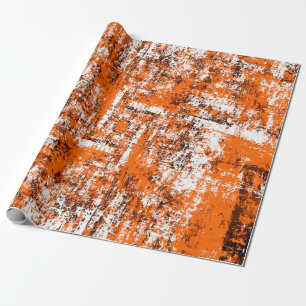 Papel De Regalo Fondo moreno oscuro. Naranja blanco negro o