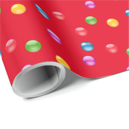 Papel De Regalo Fondo Multicolor Shiny Polkadot Confetti DIY