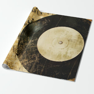 Papel De Regalo fondo musical vintage