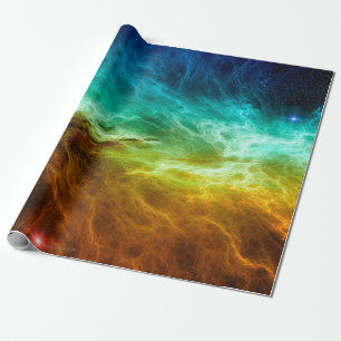 Papel De Regalo Fondo nebuloso espacial colorido,abstracto,astronó