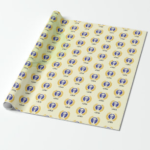 Papel De Regalo Fondo Patrón de logotipo de empresa abstracto envo