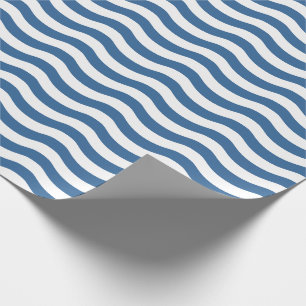 Papel De Regalo Fondo Personalizar de patrón de la Marina de Ola A