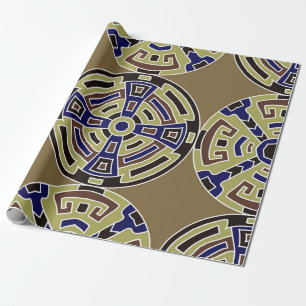 Papel De Regalo Fondo sin sentido. Color de fondo étnico de moda