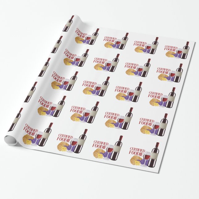 Papel De Regalo Foodie certificado (Desenrollado)