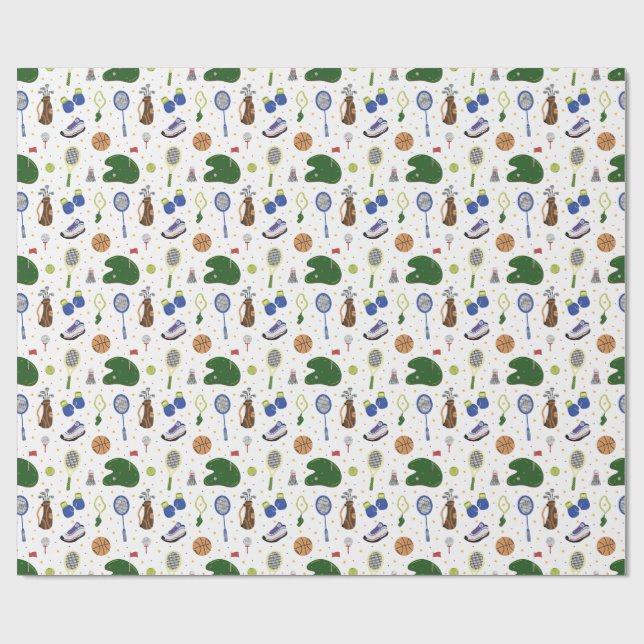 Papel De Regalo Fore the Perfect Gift – Golf Wrapping Paper (Superficie plana)
