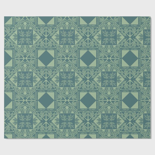 Papel De Regalo Forest Snowflakes  (Superficie plana)