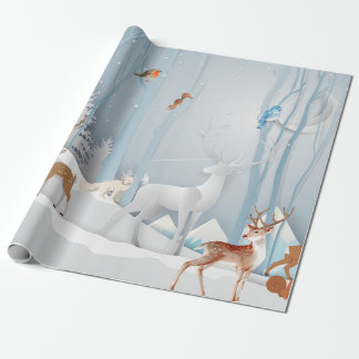 Papel De Regalo Forest Winter Wonderland