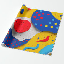 Formas 3D de buen corazón en rojo, amarillo y azul