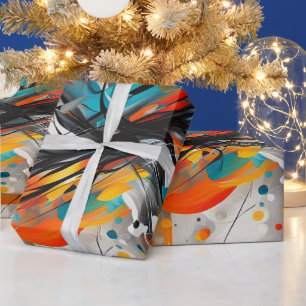 Papel De Regalo Formas abstractas brillantes