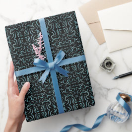 Papel De Regalo Formas de contorno cónico rellenas con colores acu