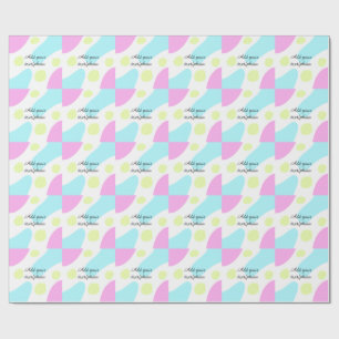 Papel De Regalo Formas geométricas abstractas pastel agregar nombr