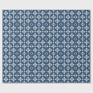 Papel De Regalo Formas geométricas azules abstractas