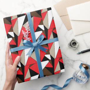 Papel De Regalo Formas geométricas coloridas y modernas