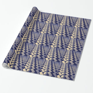 Papel De Regalo Formas geométricas de oro
