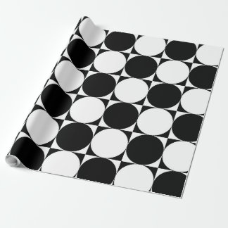 Papel De Regalo formas geométricas en blanco y negro