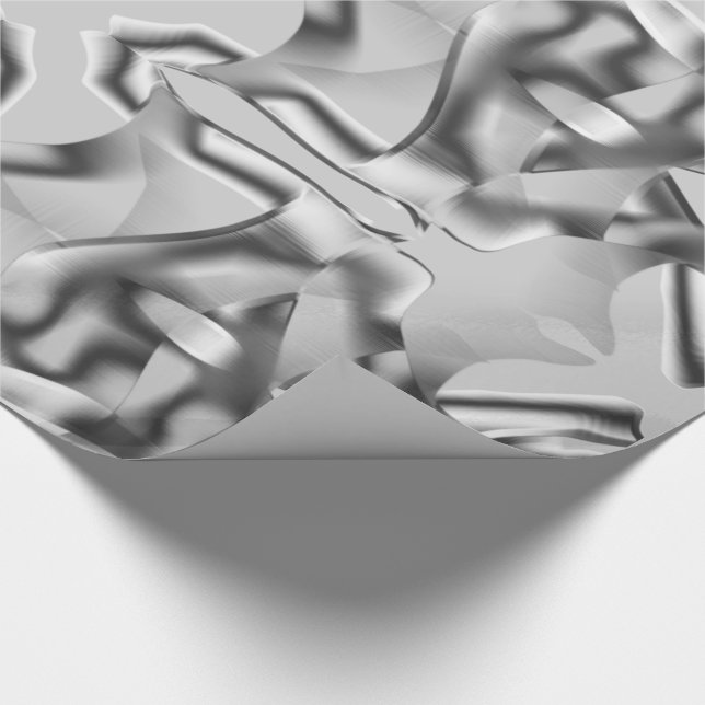 Papel De Regalo Formas grises curvadas y algunos tonos oscuros (Esquina)