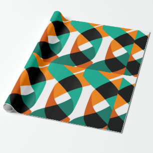 Papel De Regalo Formas modernas y patrones geométricos sin costura
