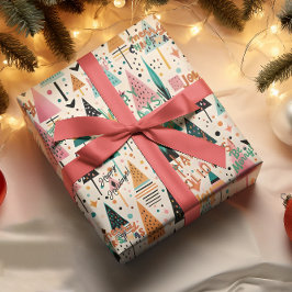 Papel De Regalo Formas pequeñas y modernas Navidades envolver pape