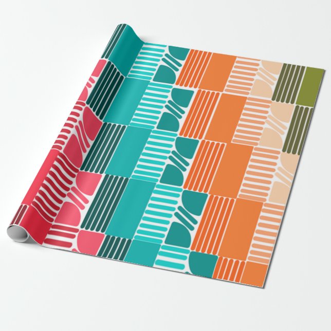 Papel De Regalo Formas y líneas de Bauhaus 2 (Desenrollado)