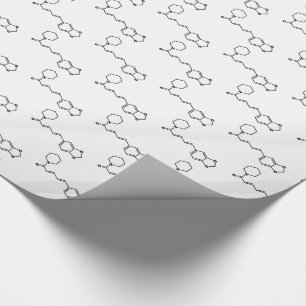 Papel De Regalo Fórmula química molecular de piperina negra
