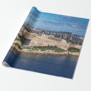 Papel De Regalo Fort Manoel y Sliema desde La Valeta, Malta