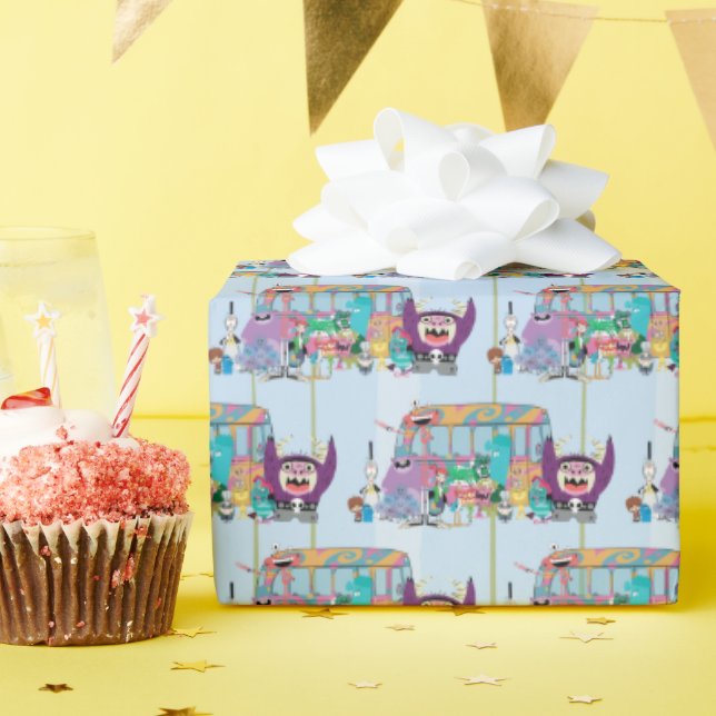 Papel De Regalo Foster's Home for Imaginary Friends | School Bus (Fiesta de cumpleaños )