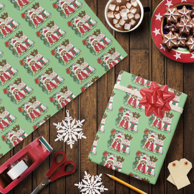 Papel De Regalo Foto anual de Navidades gatos (Subido por el creador)