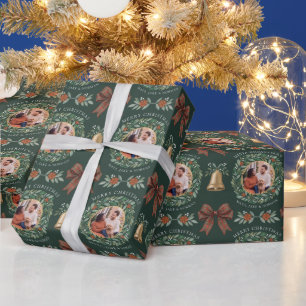 Papel De Regalo Foto botánica de Feliz Navidad