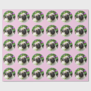 Papel De Regalo Foto color de gamuza linda del perro de perrito